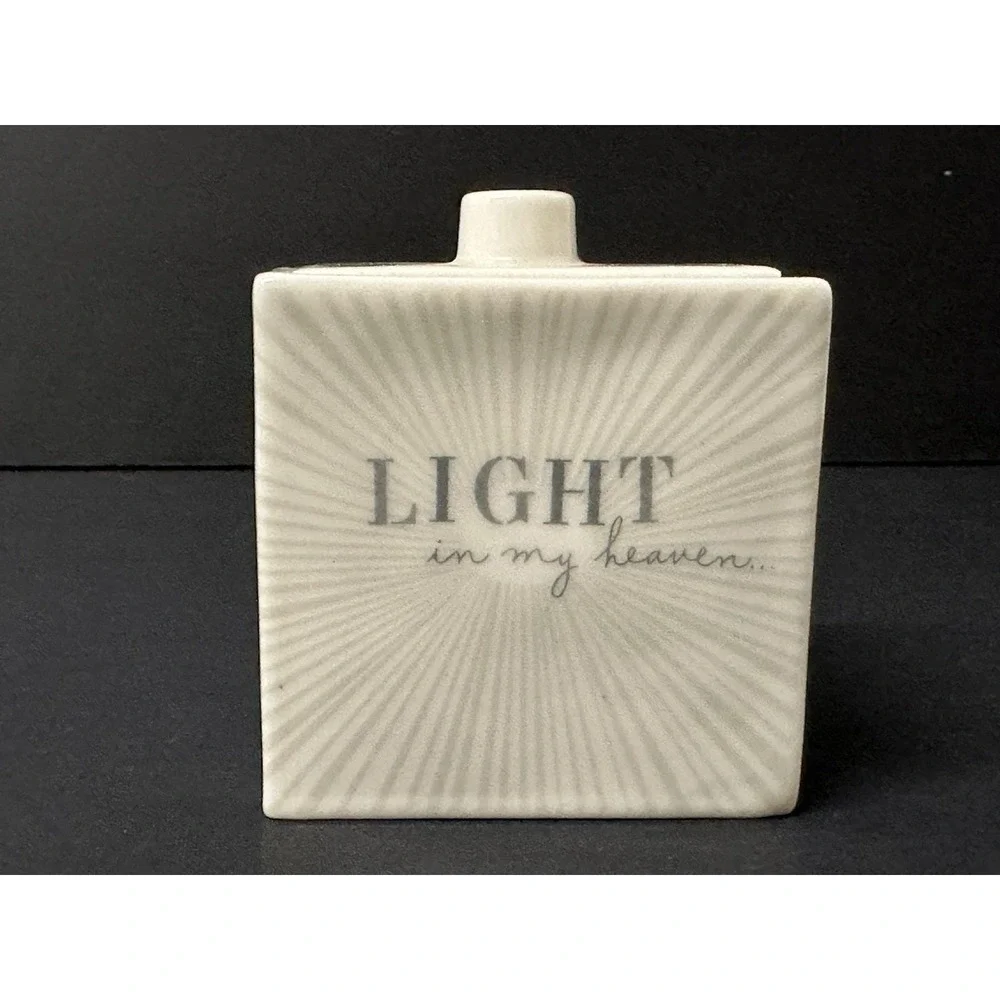 Hallmark Trinket Box Sun Moon Light Love Square Ivory Gray Rick Cusick Celestial
